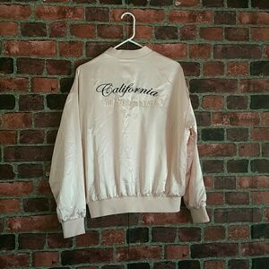 Light Pink Bomber Jacket